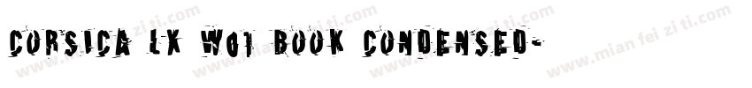 Corsica LX W01 Book Condensed字体转换